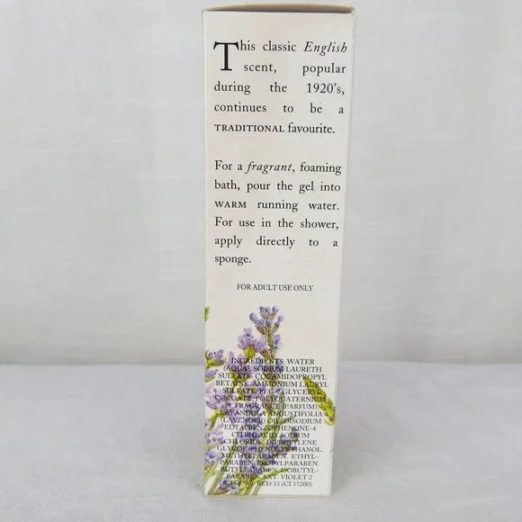 CRABTREE & EVELYN Lavender Bath & Shower Gel 8.5 FL oz New Old Stock